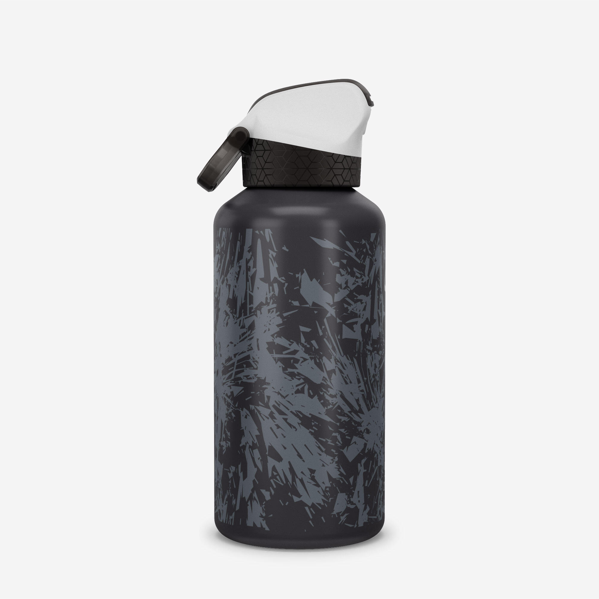 Çocuk Outdoor Pipetli Alüminyum Matara - 0,6 L - Siyah - 500