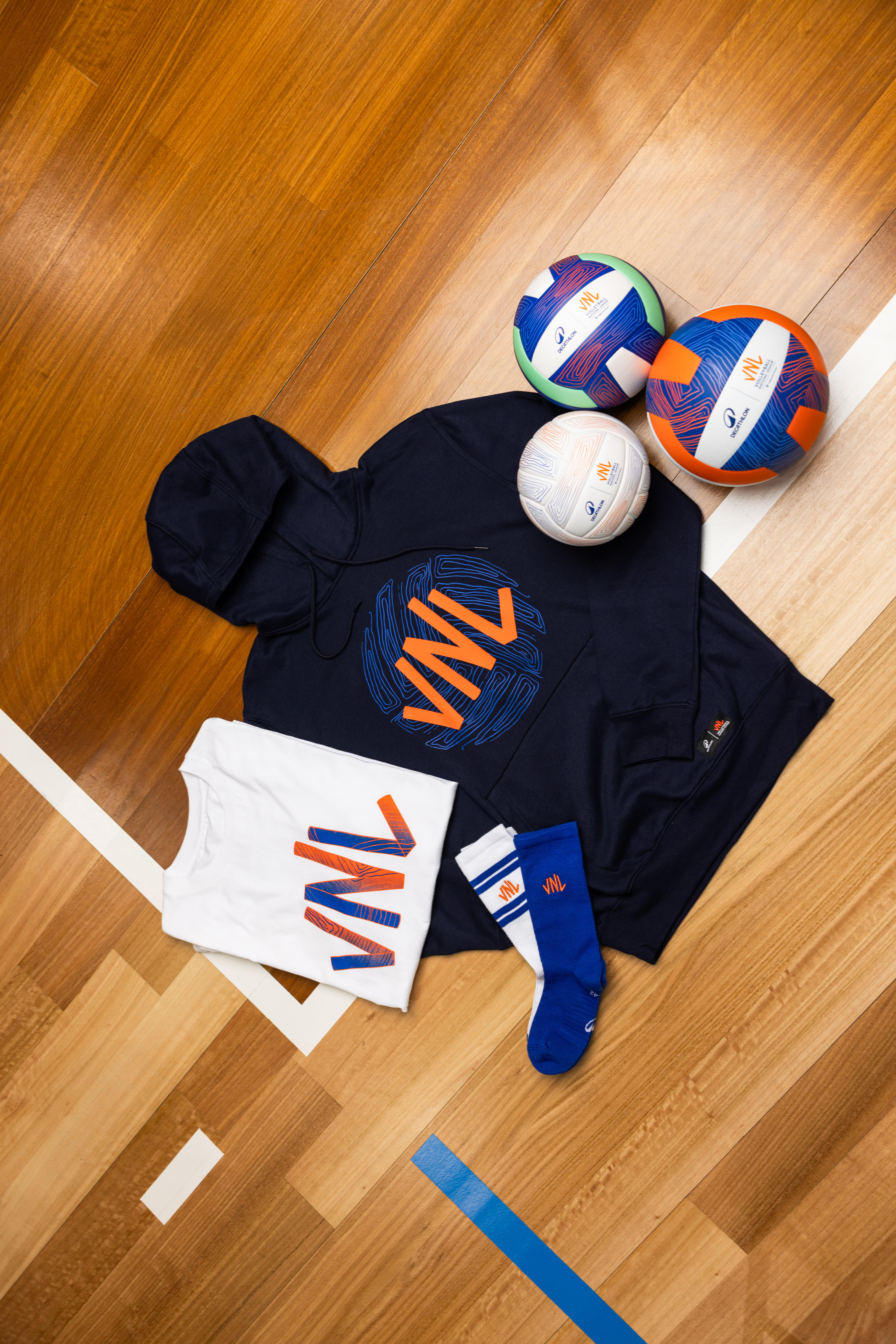 Yetişkin Voleybol Sweatshirt - Siyah/Turuncu
