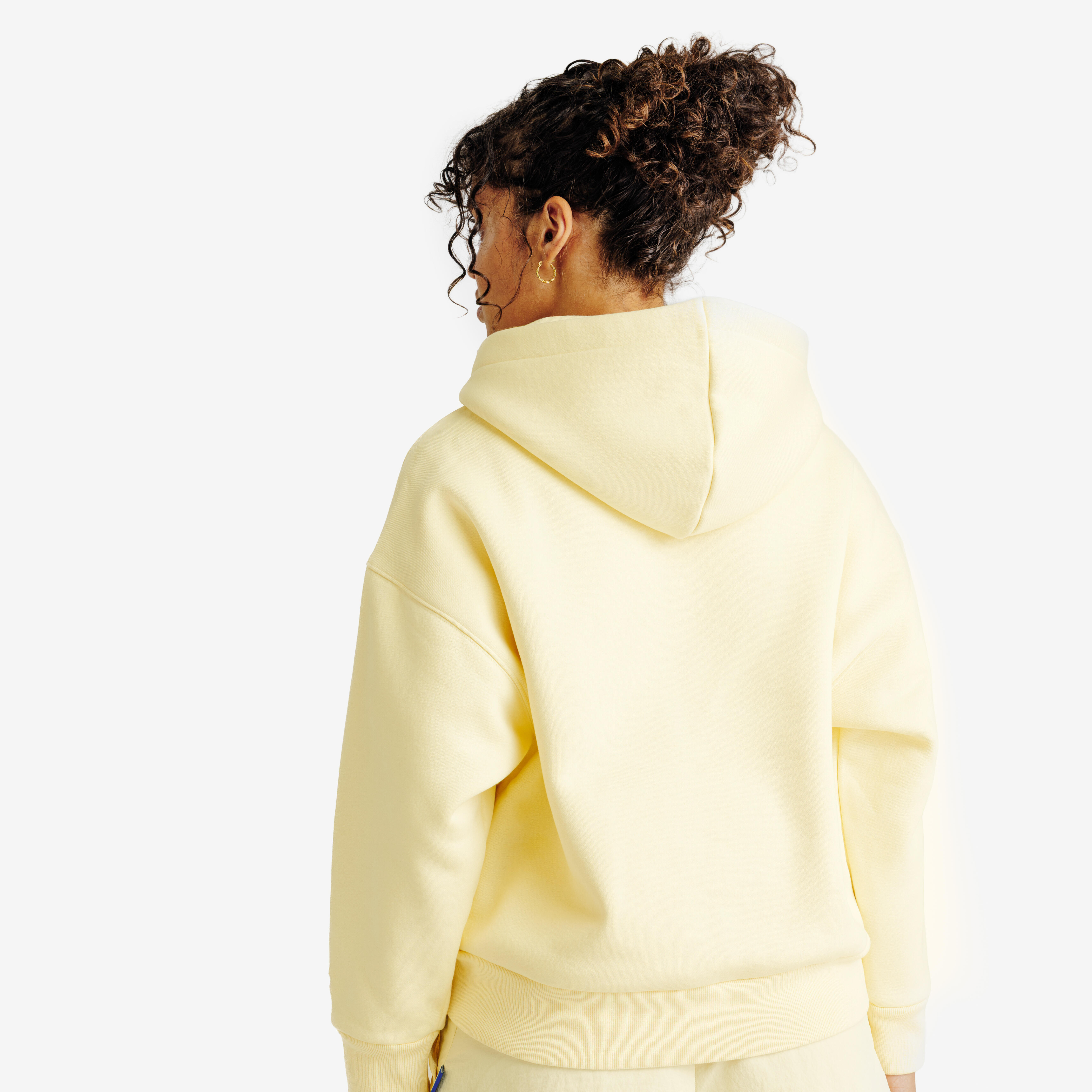 Kadın Kapüşonlu Sweatshirt - Pastel Sarı - Elementals