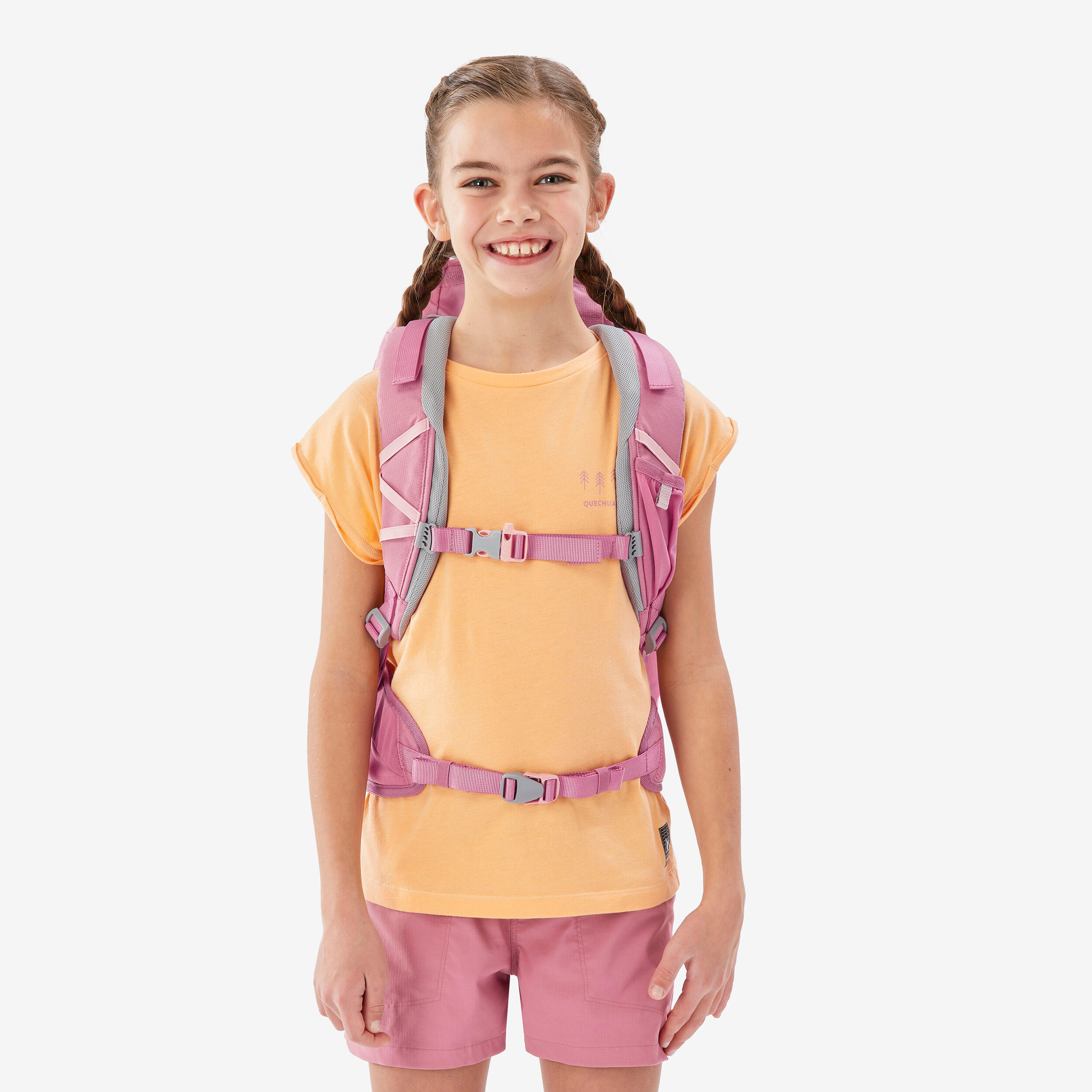 Çocuk Outdoor Sırt Çantası - 7/15 Yaş - 18 L - Pembe - MH500