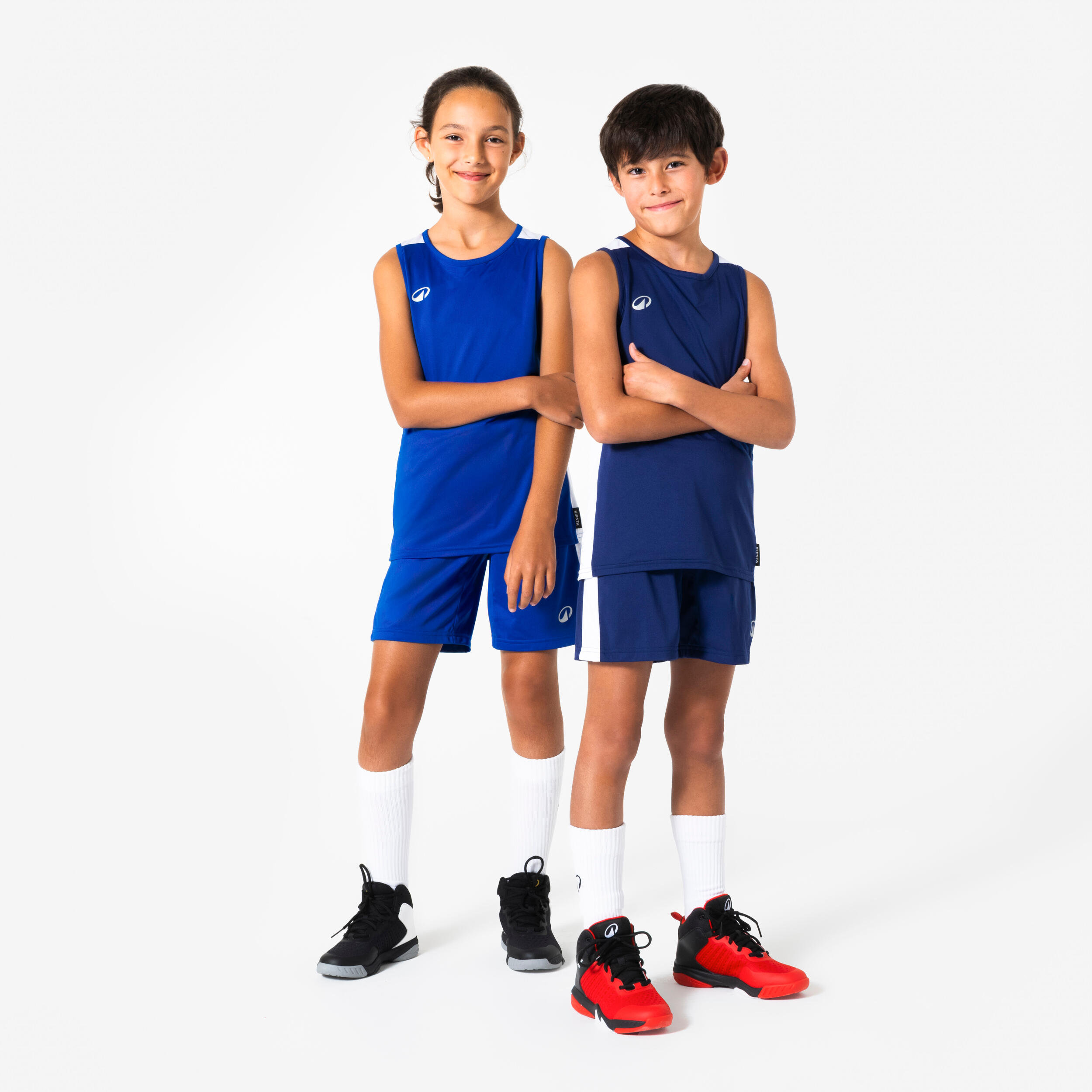 شورت بسکتبال کودک - آبی تیره - SH100 Çocuk Basketbol Şortu - Koyu Mavi - SH100