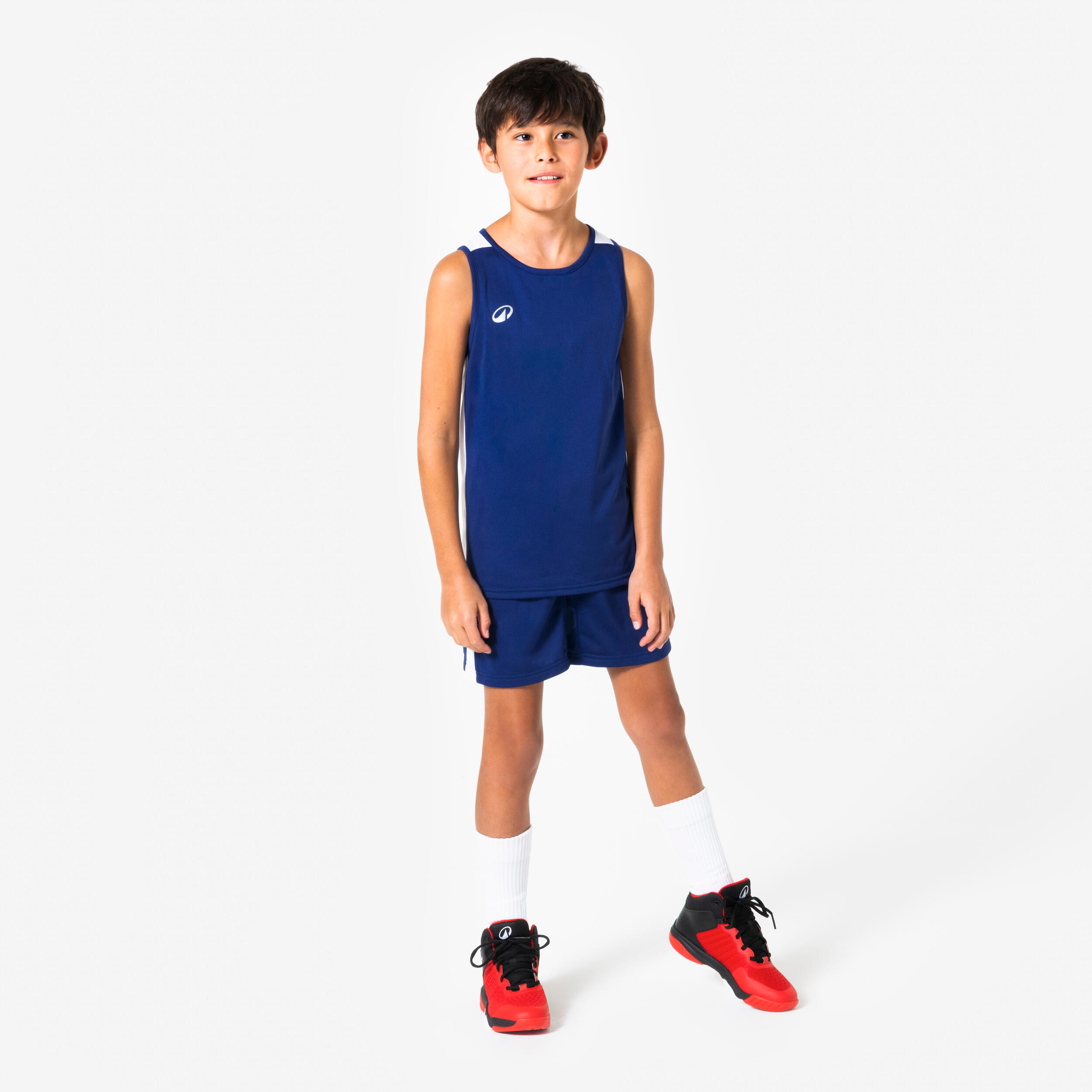 شورت بسکتبال کودک - آبی تیره - SH100 Çocuk Basketbol Şortu - Koyu Mavi - SH100