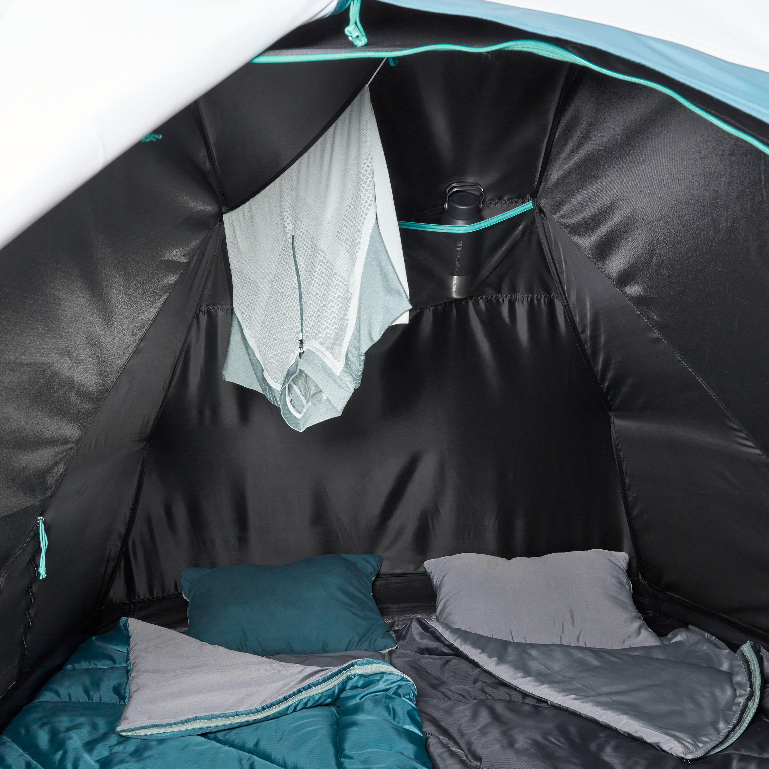 چادر کمپینگ 2 نفره QUECHUA - MH100 Fresh & Black