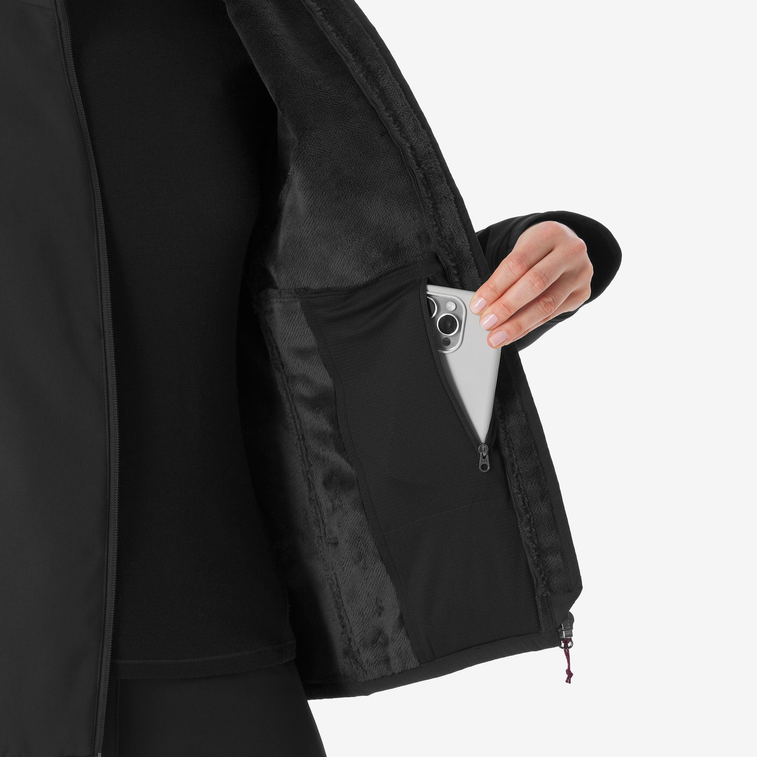 Kadın Outdoor Rüzgar Kesen Softshell Mont - Siyah - MT100